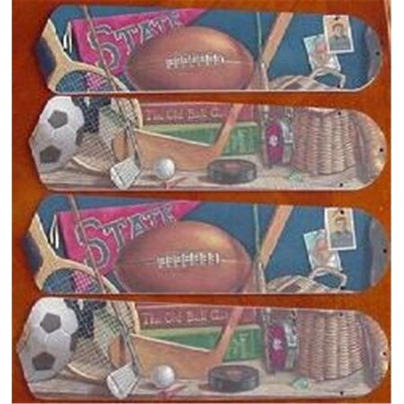 Ceiling Fan Designers Ceiling Fan Designers 42SET-KIDS-CS Classic Sports 42 in. Ceiling Fan Blades Only 42SET-KIDS-CS
